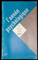 L'annee psychologique 2002 n°2, FECHNER ET LA PSYCHOPHYSIQUE 2