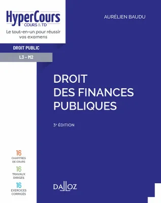 Droit des finances publiques - 3e ed., 2021