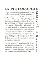 Revue Agone n°48 : La philosophie malgré eux, La philosophie malgré eux