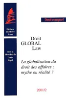 LA GLOBALISATION DU DROIT DES AFFAIRES : MYTHE OU RÉALITÉ ?, SOUS LA DIR.DE L. VOGEL. (COLL.  DROIT GLOBAL/GLOBAL LAW, DROIT COMPARÉ). 2001/2