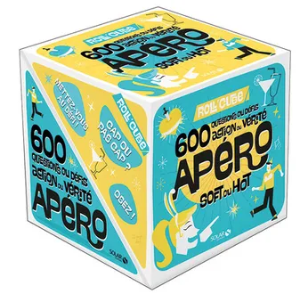 Roll'Cube - Apéro Soft ou Hot - 600 questions et défis, actions ou vérité - nouvelle édition