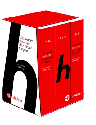 Le Dictionnaire Historique de la langue française - coffret 3 volumes + eBook