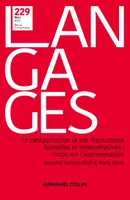 Langages Nº 229 1/2023, La catégorisation et ses fluctuations formelles et interprétatives : focus sur l approximation