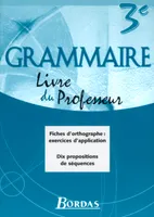 GRAMMAIRE BORDAS 3EME GUIDE DU PROFESSEUR 2003