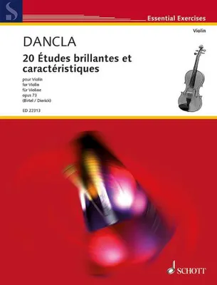 20 Études brillantes et caractéristiques, op. 73. violin.