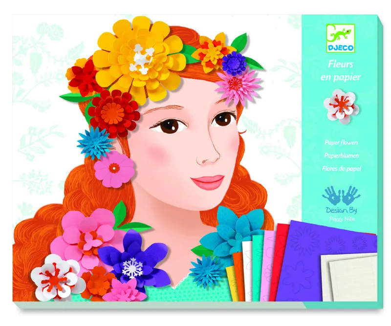 Fleurs en papier Jeunes filles en fleurs Kirigami