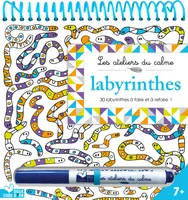 Labyrinthes - bloc à spirale avec stylo Velleda
