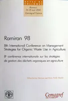 Ramiran 98.  Proceedings of the 8th International Conference on Management Strategies for Organic Waste in Agriculture, Vol. 1: Proceedings of the oral presentations