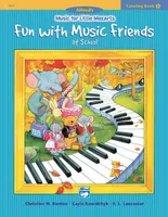 Fun with Music Friends at the Piano Lesson, Music for Little Mozarts: Coloring Book 3