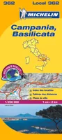Local Italie, 362, Carte Départementale Campania, Basilicata
