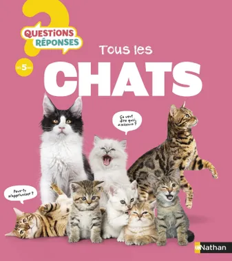 Tous les chats - Questions/Réponses - Dès 5 ans - Livre numérique