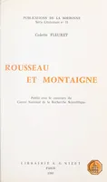 Rousseau et Montaigne