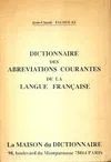Dictionnaire des abr√©viations courantes de la langue fran√ßaise