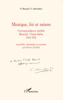 Musique, foi et raison, Correspondance inédite Renoud/Saint-Saëns 1914-1921
