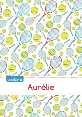 Le cahier d'Aurélie - Petits carreaux, 96p, A5 - Tennis