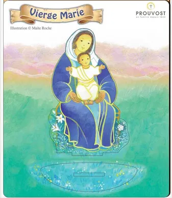 Vierge Marie - Saint en bois Maïté Roche