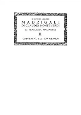 II secondo libro de Madrigali