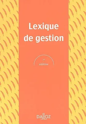 Lexique de gestion - 7ème édition