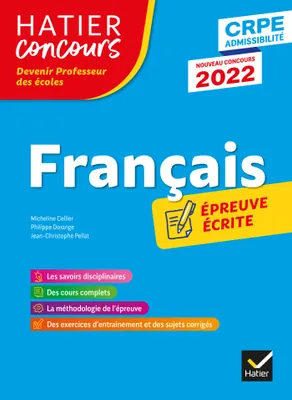 Français - CRPE 2022 - Epreuve écrite d'admissibilité