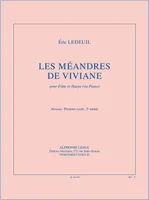 Les méandres de Viviane, Pour flûte et harpe (ou piano)