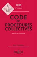 Code des procédures collectives 2019, annoté & commenté - 17e ed.