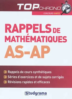 Rappels de mathématiques AS-AP