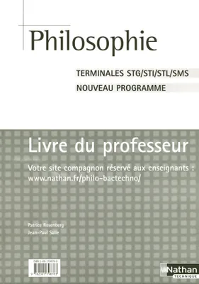 PHILOSOPHIE TERM STG/STI/STL/SMS - PROFESSEUR - 2006