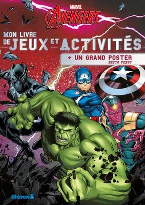 Marvel Avengers Mon livre de jeux et activités + un grand poster
