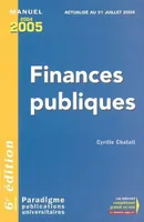 Finances publiques Chatail, Cyrille, année universitaire 2004-2005