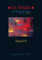 Annales de l'EPM - Volume XVII (les), Travaux de l'année 2010