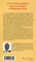 Les scandales politiques sous la présidence d'Abdoulaye Wade, vers un nouveau domaine d'étude en Afrique, la scandalogie