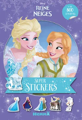 Disney La Reine des Neiges Super stickers (Fond mauve)