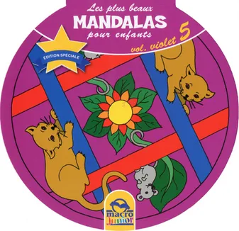 Les plus beaux mandalas pour enfants, 5, Plus Beaux Mandalas violet 5, Volume 5, Violet