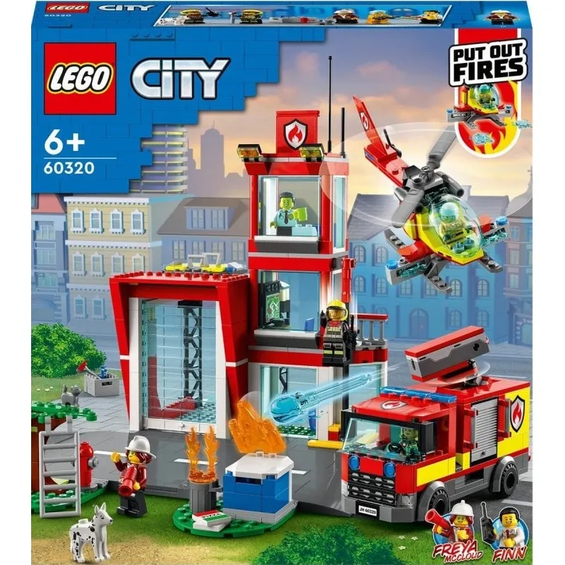 Jeux et Jouets Jeux de construction Lego, briques et blocs 60320 CITY La caserne des pompiers Jeu de construction