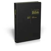 Bible NEG gros caractères : fibrocuir, tranches or, onglets découpés
