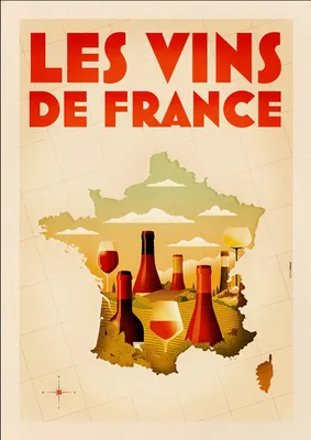 Affiche les Vins de France