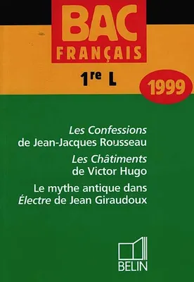 Bac Français 1er L 1999, français 1re L, bac 1999