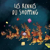 Carte postale Les Rennes du shoppping