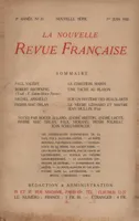 La Nouvelle Revue Française N' 81 (Juin 1920)