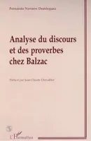 Analyse du discours et des proverbes chez Balzac