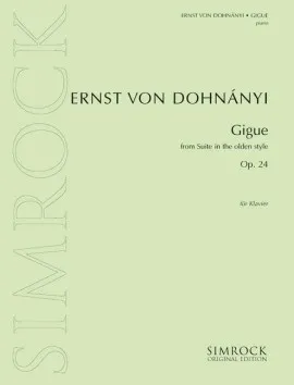 Suite in the Olden Style, 6. Gigue. op. 24. piano.