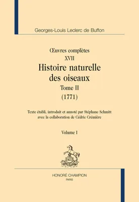 103, Histoire naturelle des oiseaux, Oeuvres complètes - (1771)