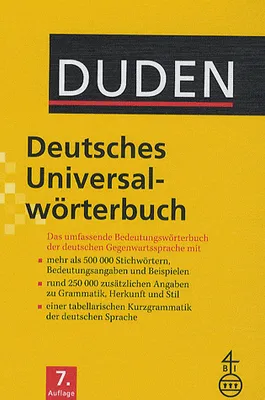Duden - Deutsches Universalwörterbuch / Das umfassende Bedeutungswörterbuch der deutschen Gegenwarts, Livre