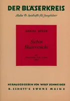 Seven Wind pieces, from „Neugebachene Taffelschnitz 1685”. wind instruments. Partition et parties.