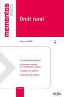 Droit rural - 5e ed., Mémentos