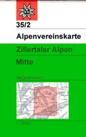 Alpenvereinskarte, 35/2, Zillertaler Alpen Centre 35/2
