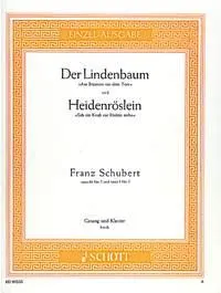 Der Lindenbaum / Heidenröslein, op. 89/5 / op. 3/3. D 911/5 / D 257. high voice and piano. aiguë.