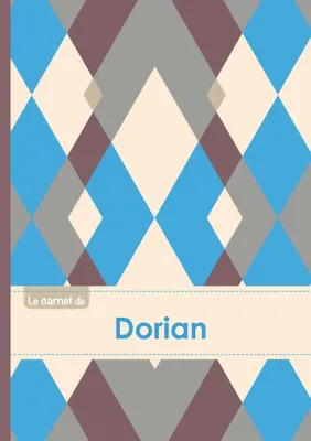 Le carnet de Dorian - Lignes, 96p, A5 - Jacquard Bleu Gris Taupe
