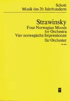 Four Norwegian Moods, for orchestra. orchestra. Partition d'étude.