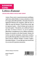 Livres Littérature et Essais littéraires Romans contemporains Francophones Lettres d'amour Jean-Louis-Alexandre Dumas